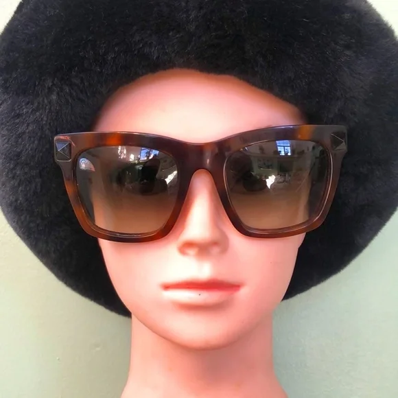 Valentino Women\'s V711S 214 Unknown RX Havana Square Sunglasses New Valentino Women main image 2